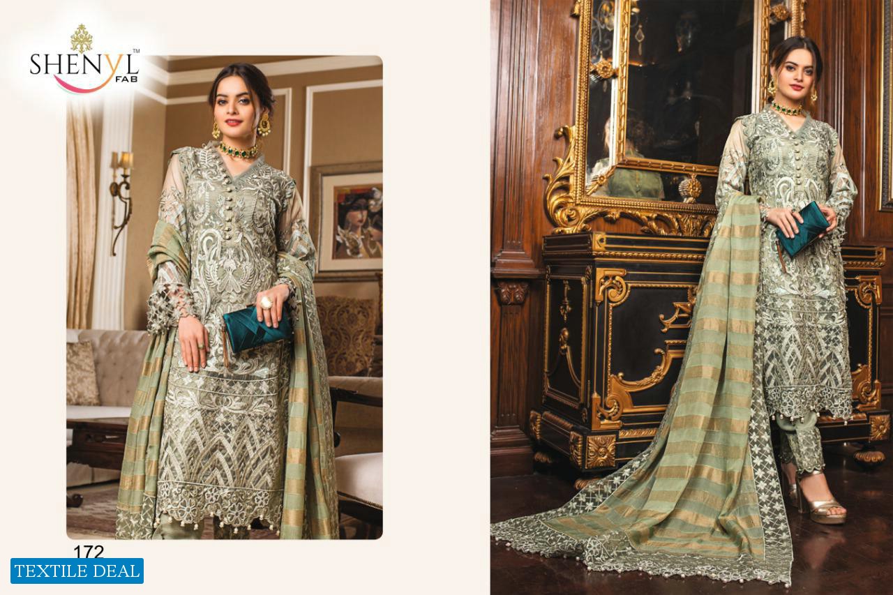 Shenyl Fab Alzohaib Wholesale Fox Georgette Pakistani Dress