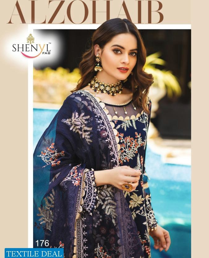 Shenyl Fab Alzohaib Wholesale Fox Georgette Pakistani Dress