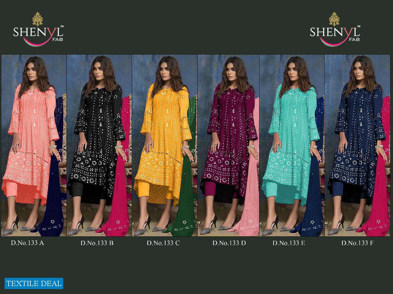 Shenyl Fab DN 133 Colour Wholesale Pakistani Concept Dress