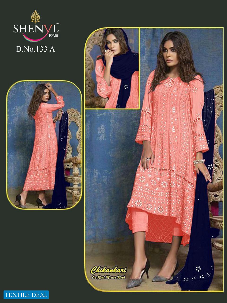 Shenyl Fab DN 133 Colour Wholesale Pakistani Concept Dress