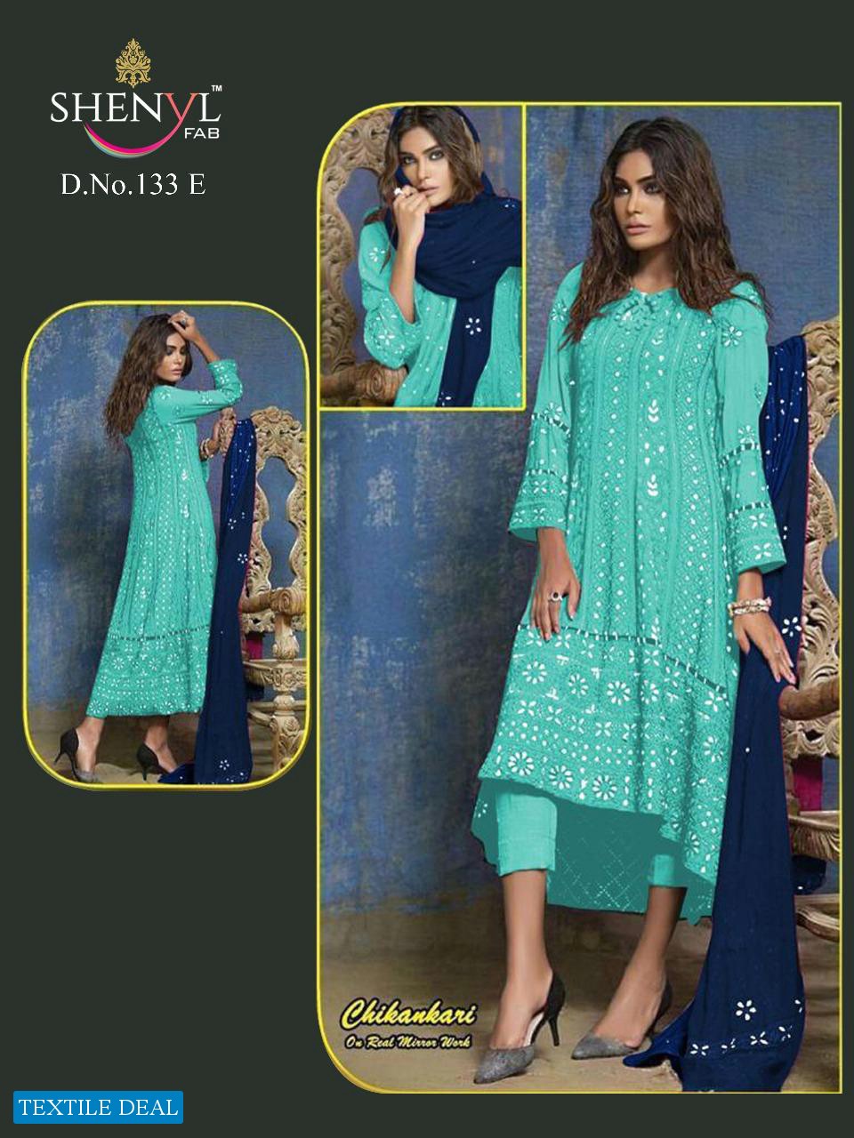 Shenyl Fab DN 133 Colour Wholesale Pakistani Concept Dress