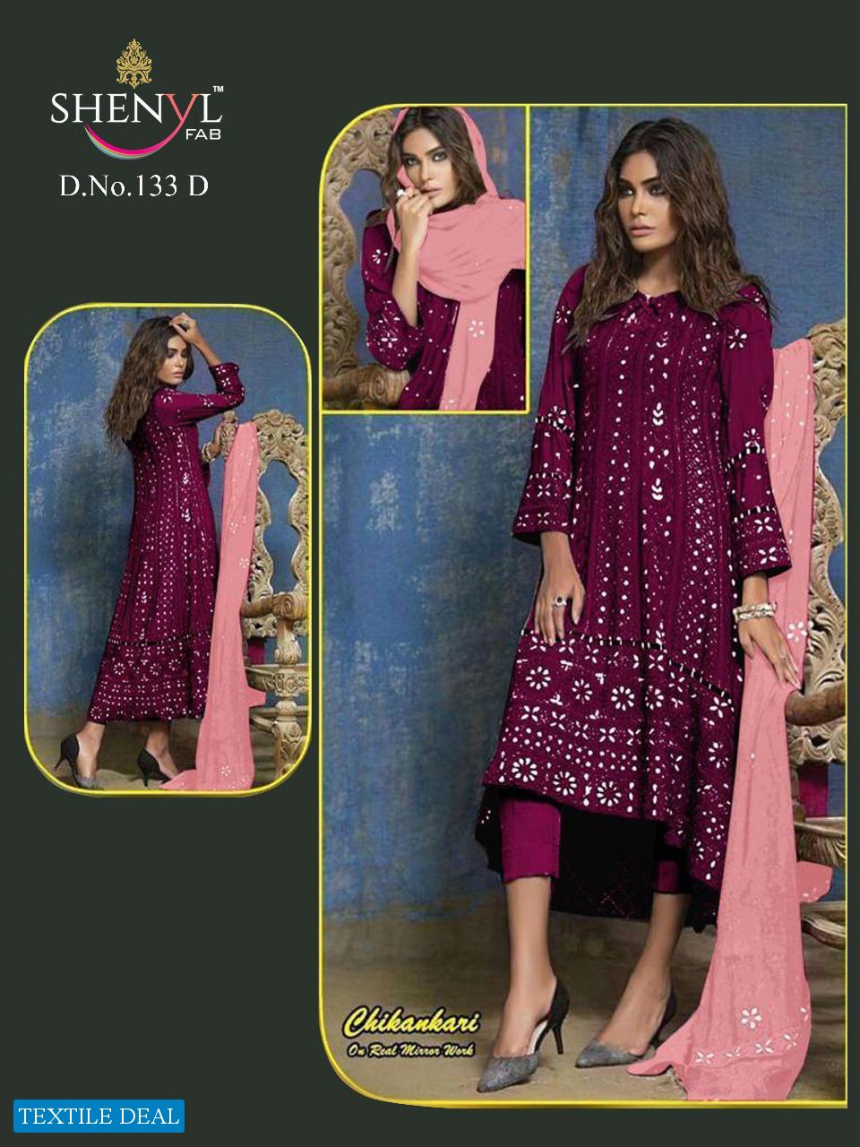 Shenyl Fab DN 133 Colour Wholesale Pakistani Concept Dress