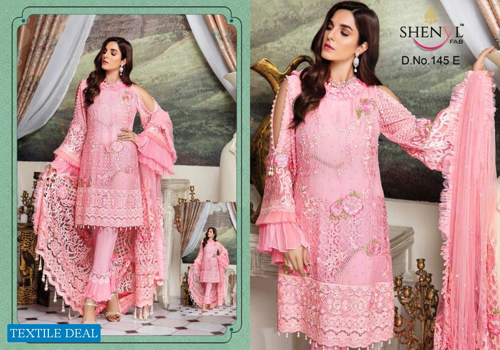 Shenyl Fab DN 145 Colour Wholesale pakistani Salwar Kameez