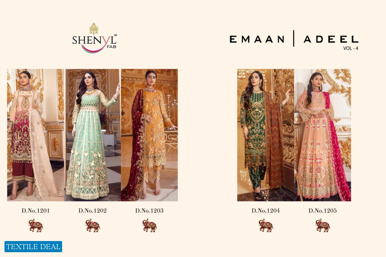 Shenyl Fab Emaan Adeel Vol-4 Wholesale Shopping Pakistani Concept Dress