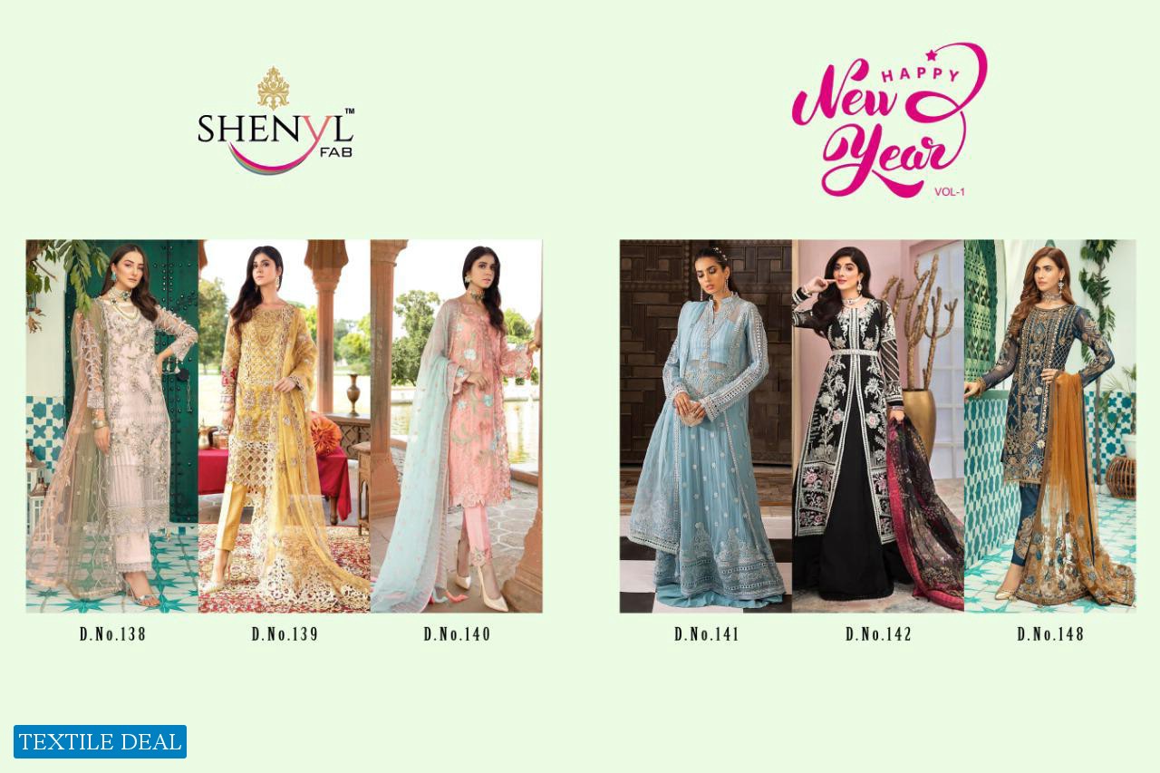 Shenyl Fab Happy New year 2021 Wholesale Shopping Pakistani Salwar Kameez