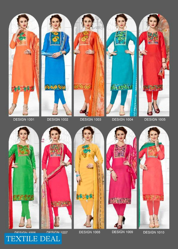 Shiv Gori Silk Mills Jiya Wholesale Shopping Pure Cotton Dress Material