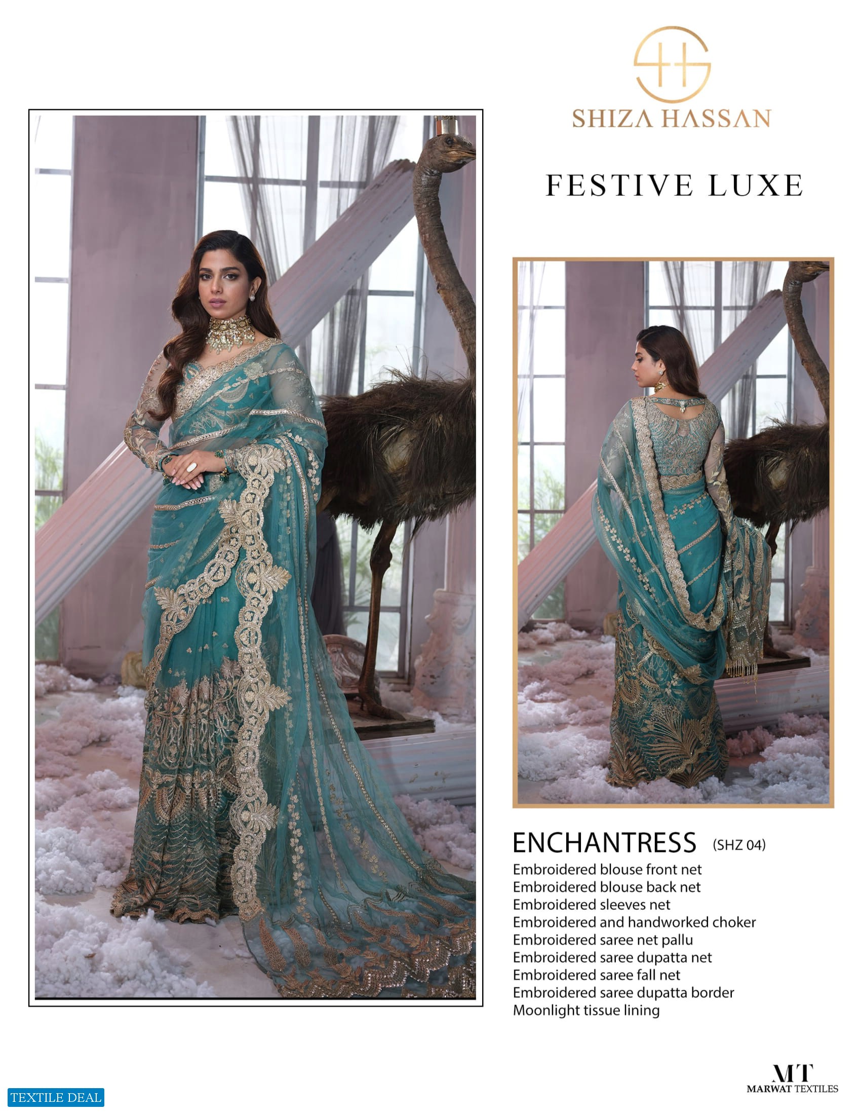 Shiza Hasan Festive Luxe Wholesale Pakistani Catalog