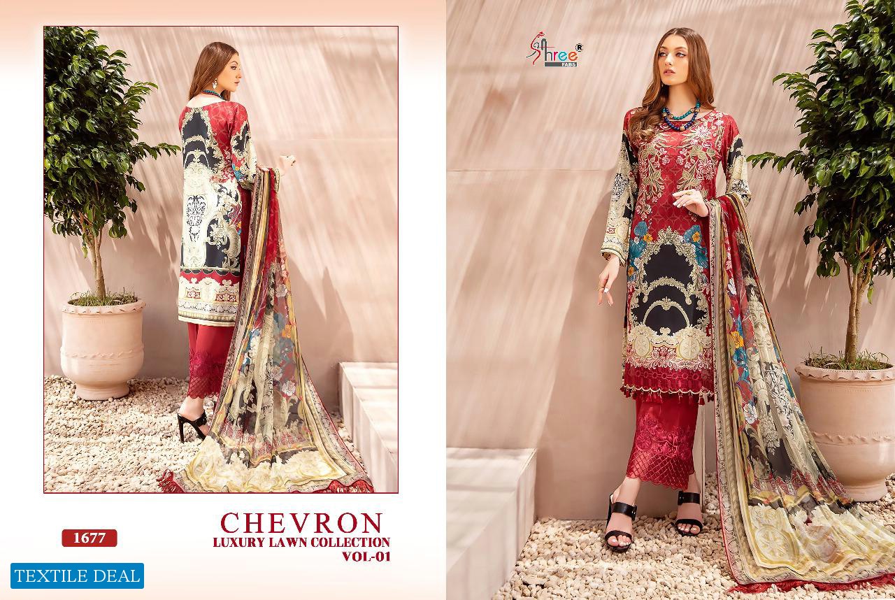 Shree Fab Chevron Luxury Lawn Collection Vol-1 Wholesale Pakistani Dress