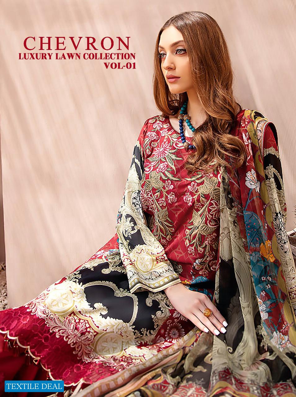 Shree Fab Chevron Luxury Lawn Collection Vol-1 Wholesale Pakistani Dress