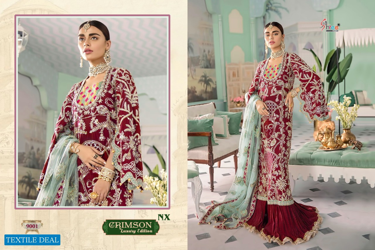 Shree Fab Crimson NX Wholesale Luxury Edition Pakistani Salwar Suits