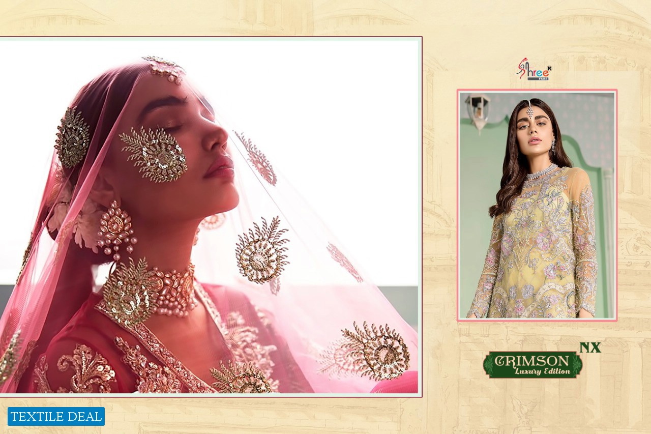 Shree Fab Crimson NX Wholesale Luxury Edition Pakistani Salwar Suits