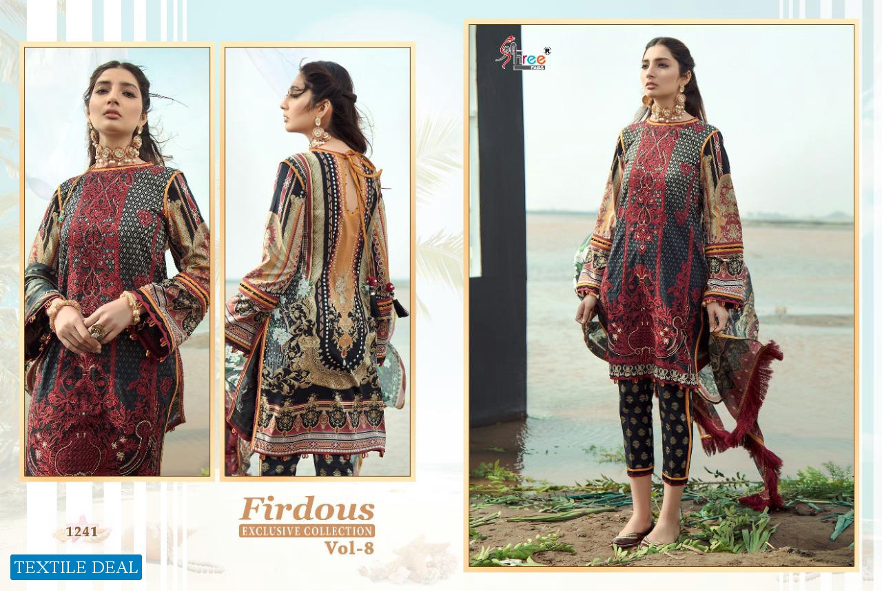 Shree Fab Firdous Exclusive Collection Vol-8 Wholesale Pakistani Concept Suits