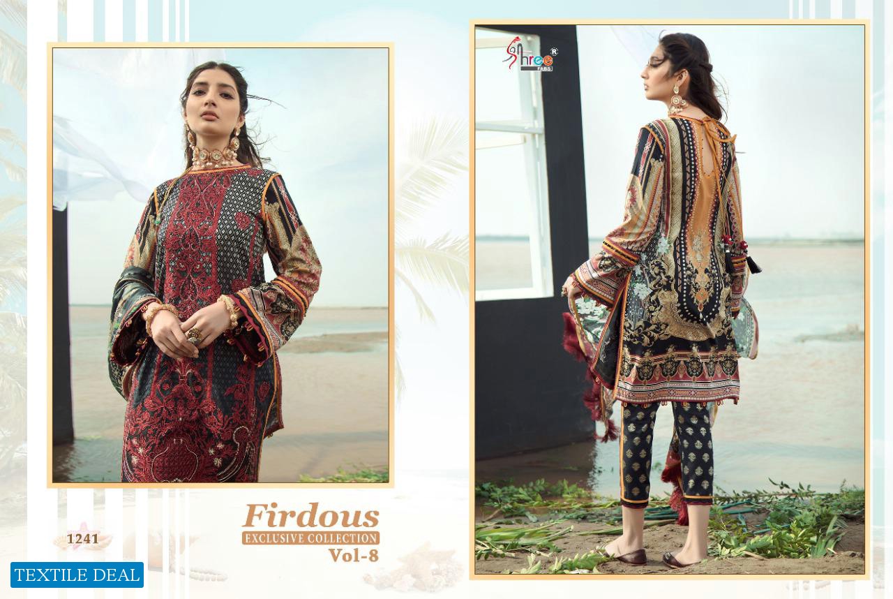 Shree Fab Firdous Exclusive Collection Vol-8 Wholesale Pakistani Concept Suits