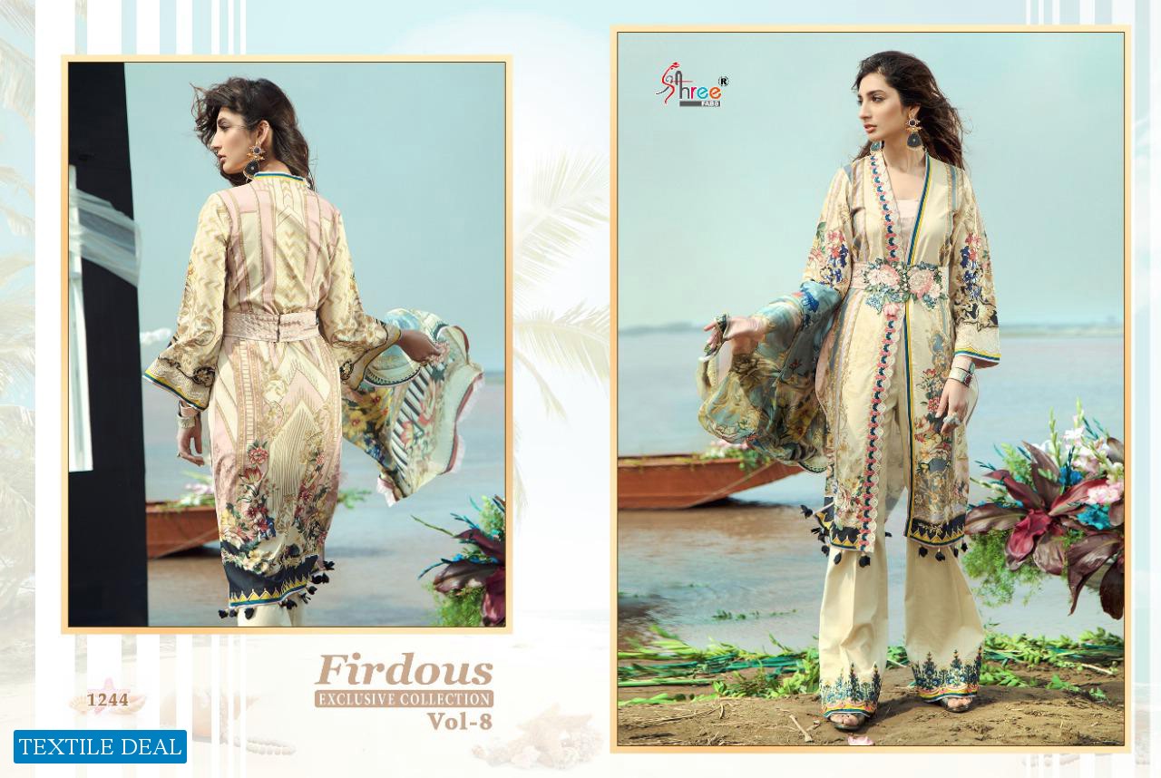Shree Fab Firdous Exclusive Collection Vol-8 Wholesale Pakistani Concept Suits