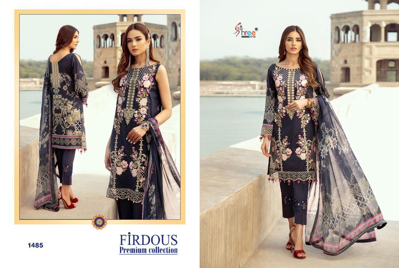 Shree Fab Firdous Premium Collection Wholesale Chiffon And Cotton Dupatta Pakistani Catalog