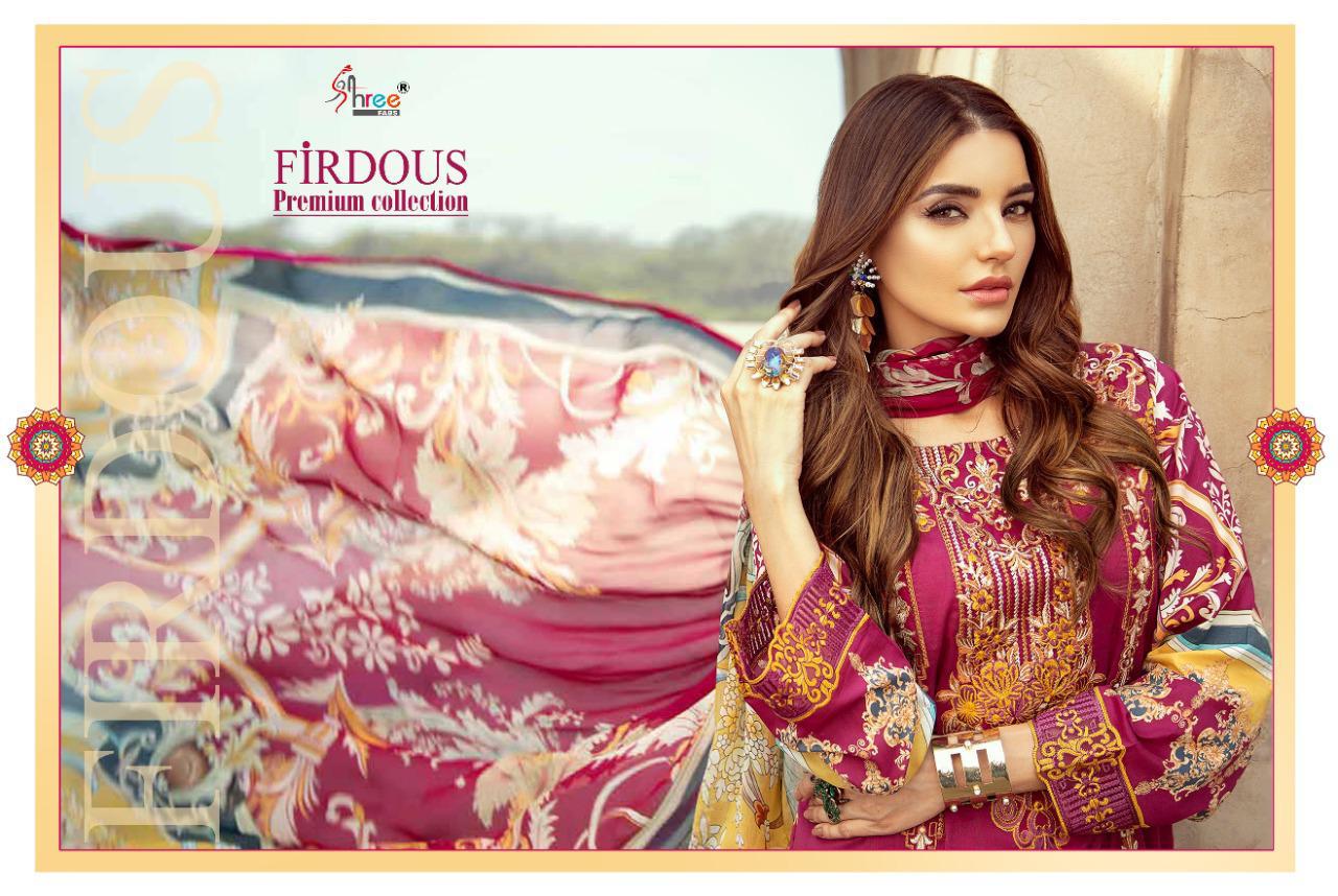 Shree Fab Firdous Premium Collection Wholesale Chiffon And Cotton Dupatta Pakistani Catalog