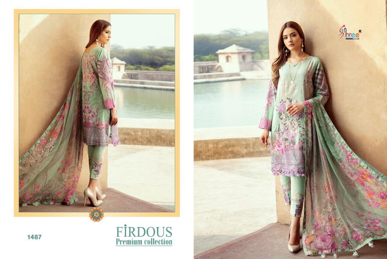 Shree Fab Firdous Premium Collection Wholesale Chiffon And Cotton Dupatta Pakistani Catalog