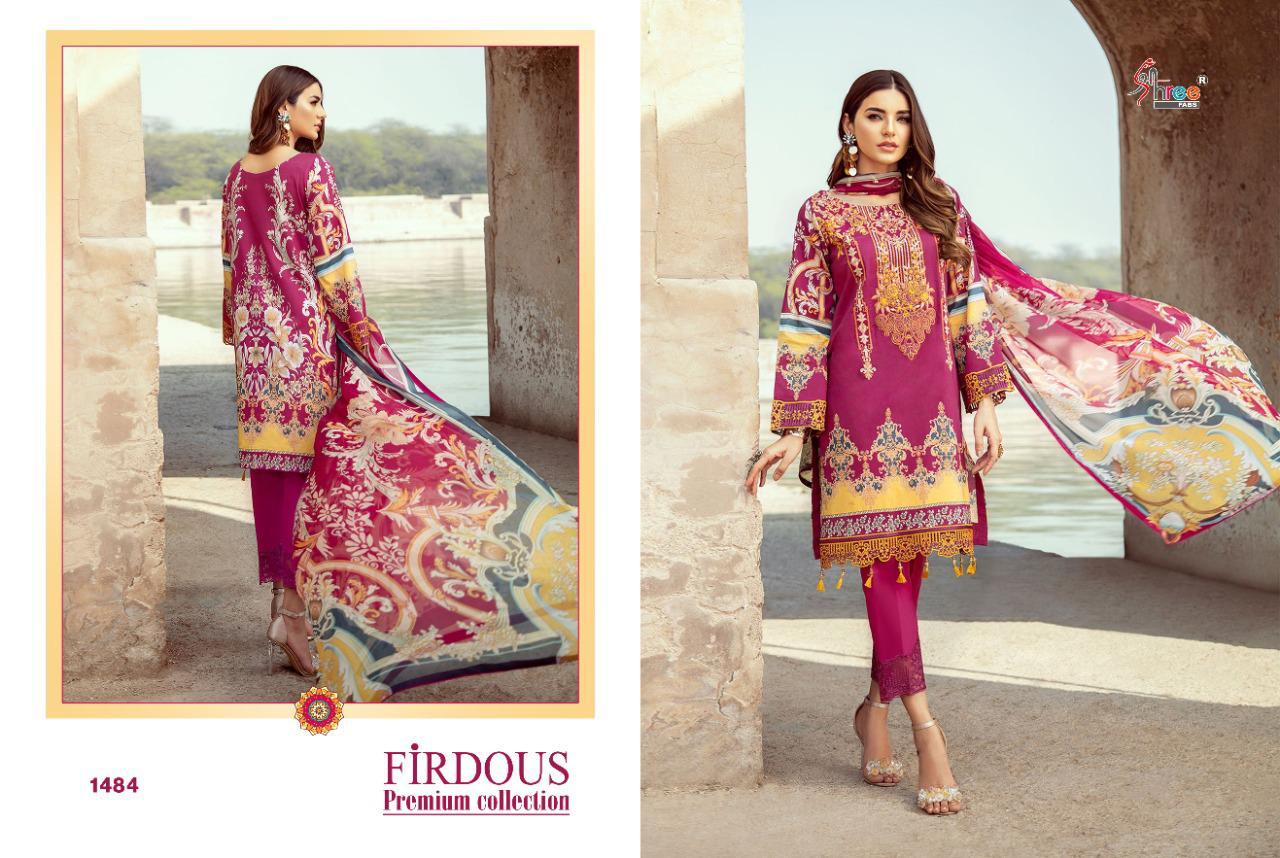 Shree Fab Firdous Premium Collection Wholesale Chiffon And Cotton Dupatta Pakistani Catalog