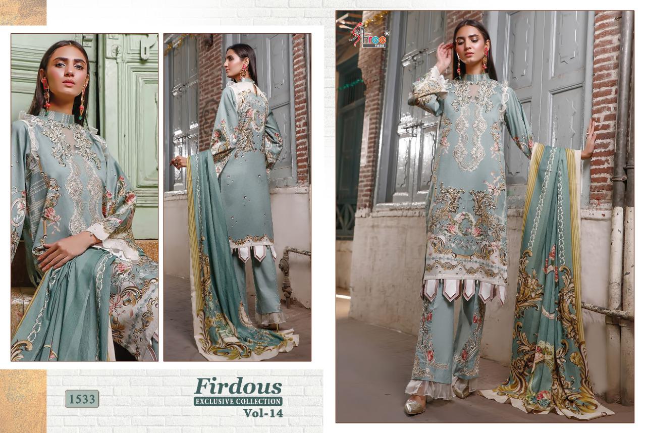 Shree Fab Firdous Vol-14 Wholesale Pakistani Concept Dress