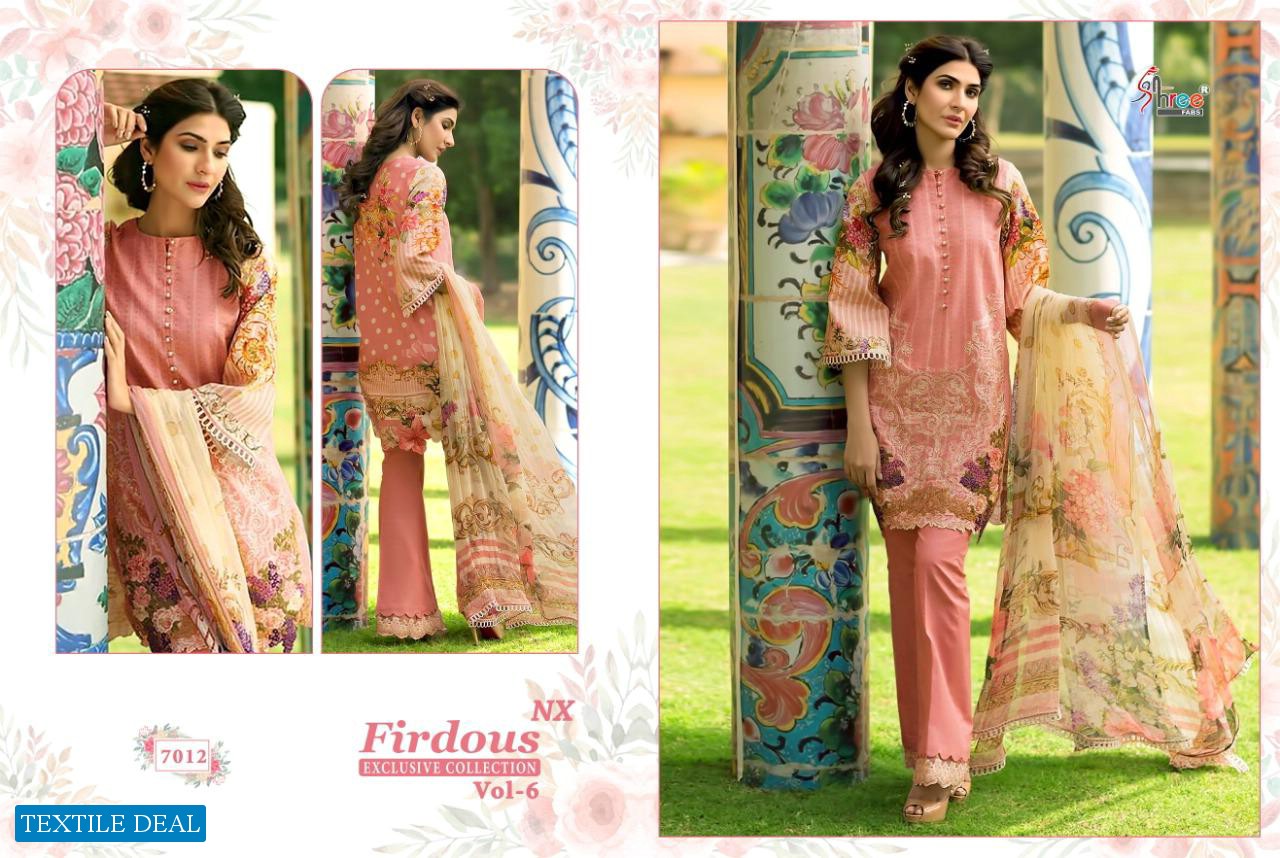 Shree Fab Firdous Vol-6 NX Wholesale Shopping Pakistani Dress Material