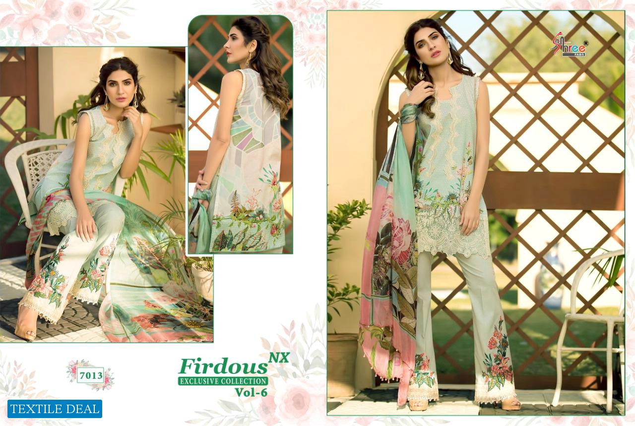 Shree Fab Firdous Vol-6 NX Wholesale Shopping Pakistani Dress Material