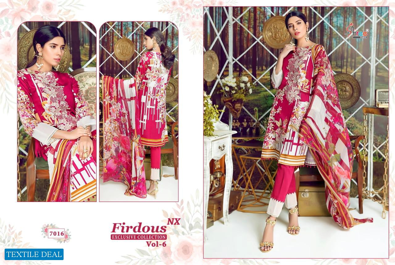 Shree Fab Firdous Vol-6 NX Wholesale Shopping Pakistani Dress Material
