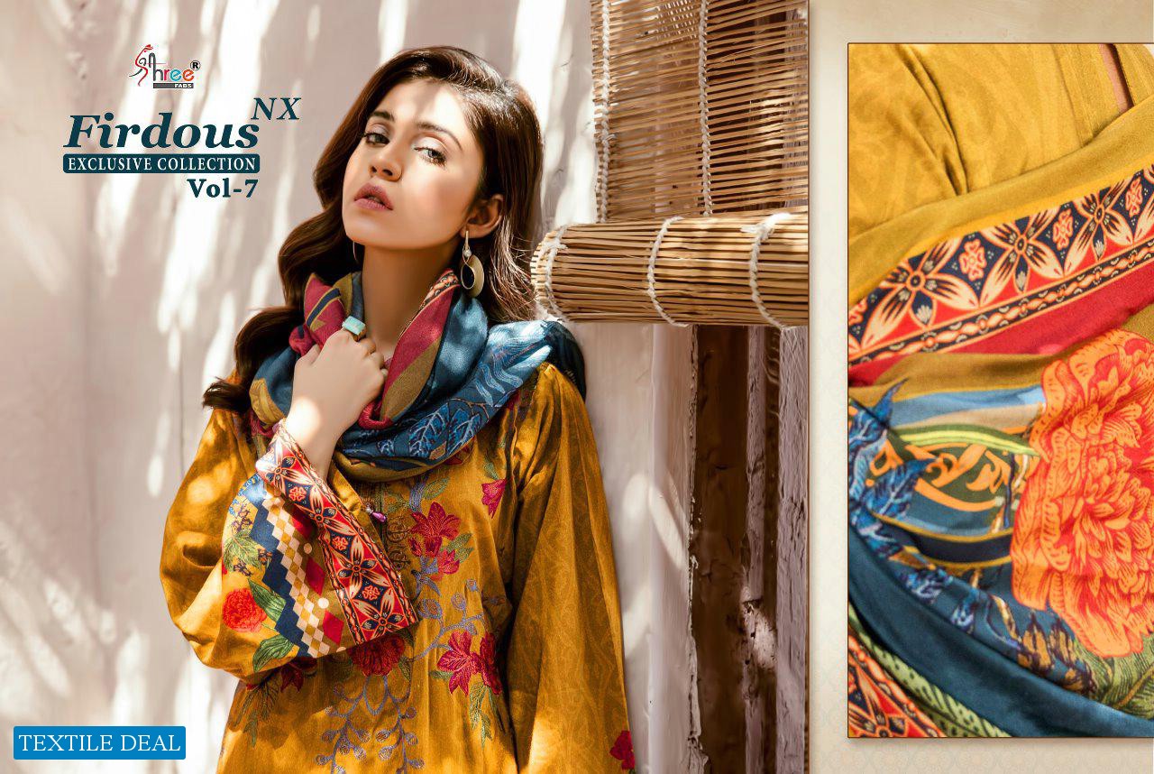 Shree Fab Firdous Vol-7 Nx Wholesale Pakistani Concept Dress Material
