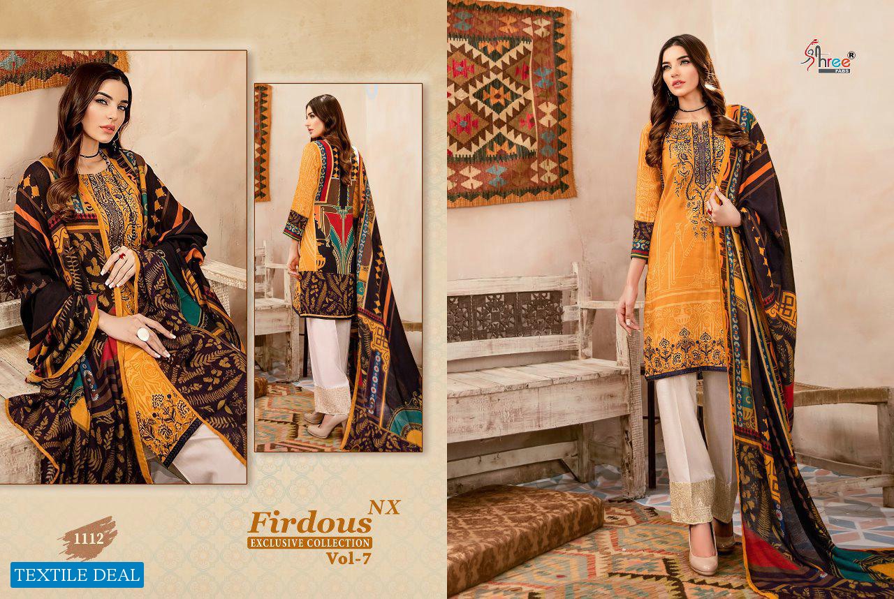 Shree Fab Firdous Vol-7 Nx Wholesale Pakistani Concept Dress Material