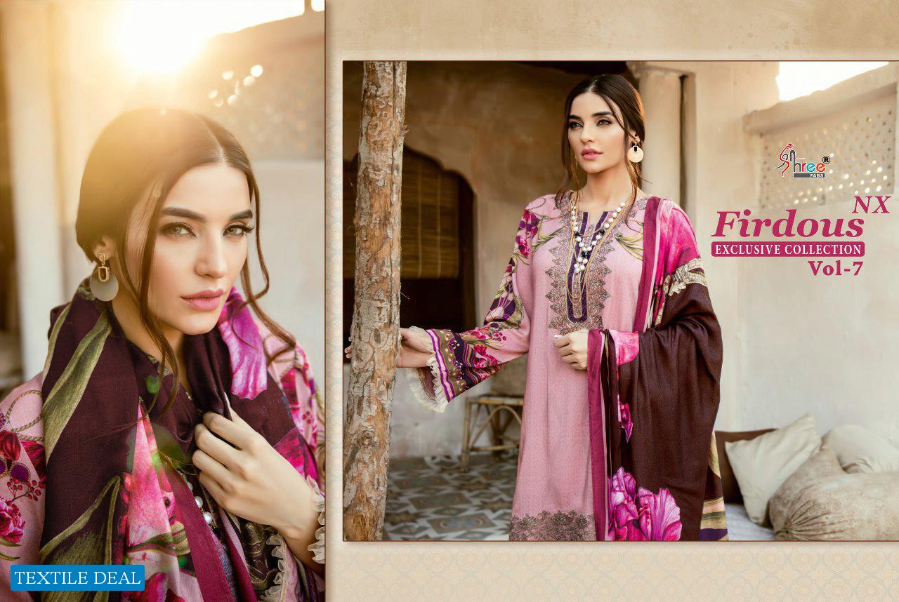 Shree Fab Firdous Vol-7 Nx Wholesale Pakistani Concept Dress Material