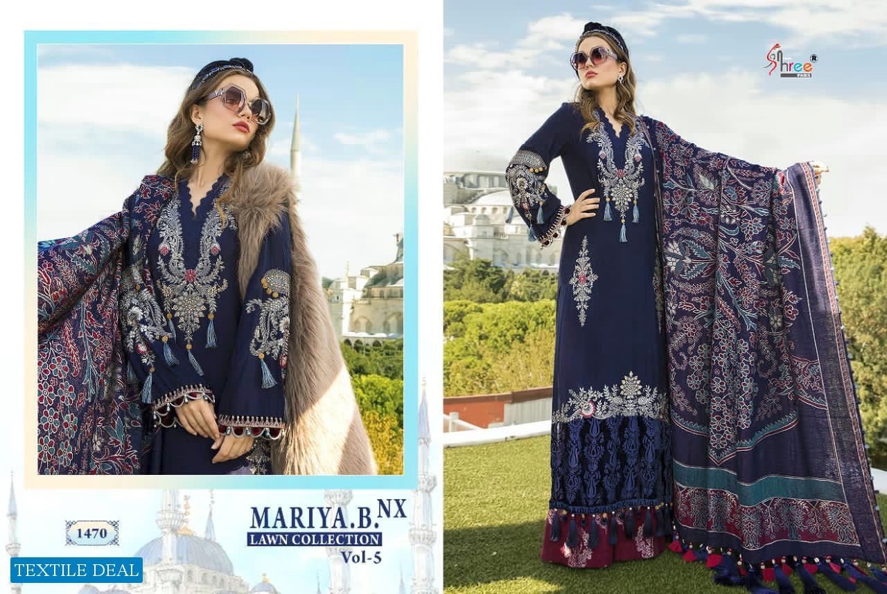 Shree Fab Maria B Lawn Collection Vol-5 Nx Wholesale Pakistani Salwar Suits