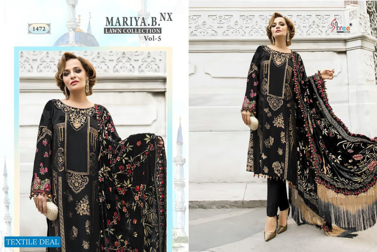Shree Fab Maria B Lawn Collection Vol-5 Nx Wholesale Pakistani Salwar Suits