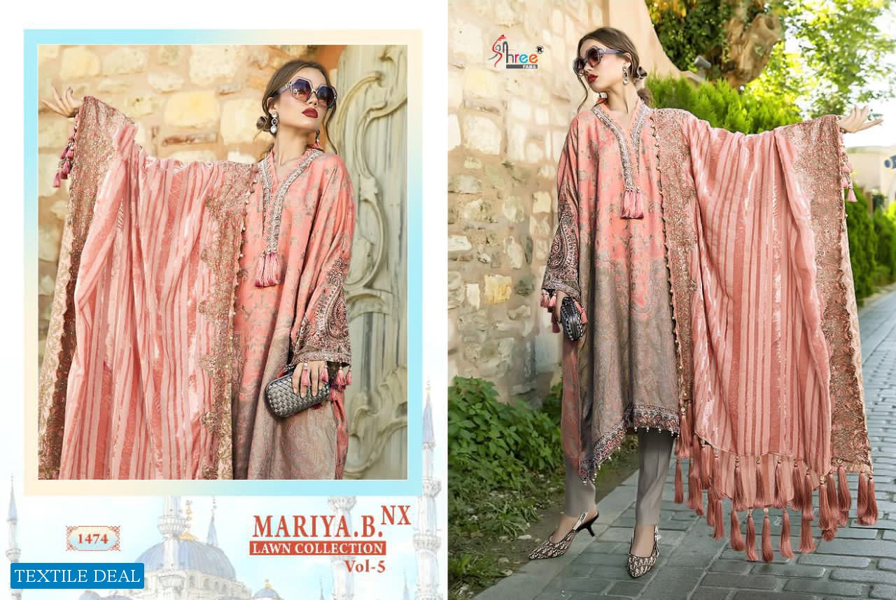 Shree Fab Maria B Lawn Collection Vol-5 Nx Wholesale Pakistani Salwar Suits