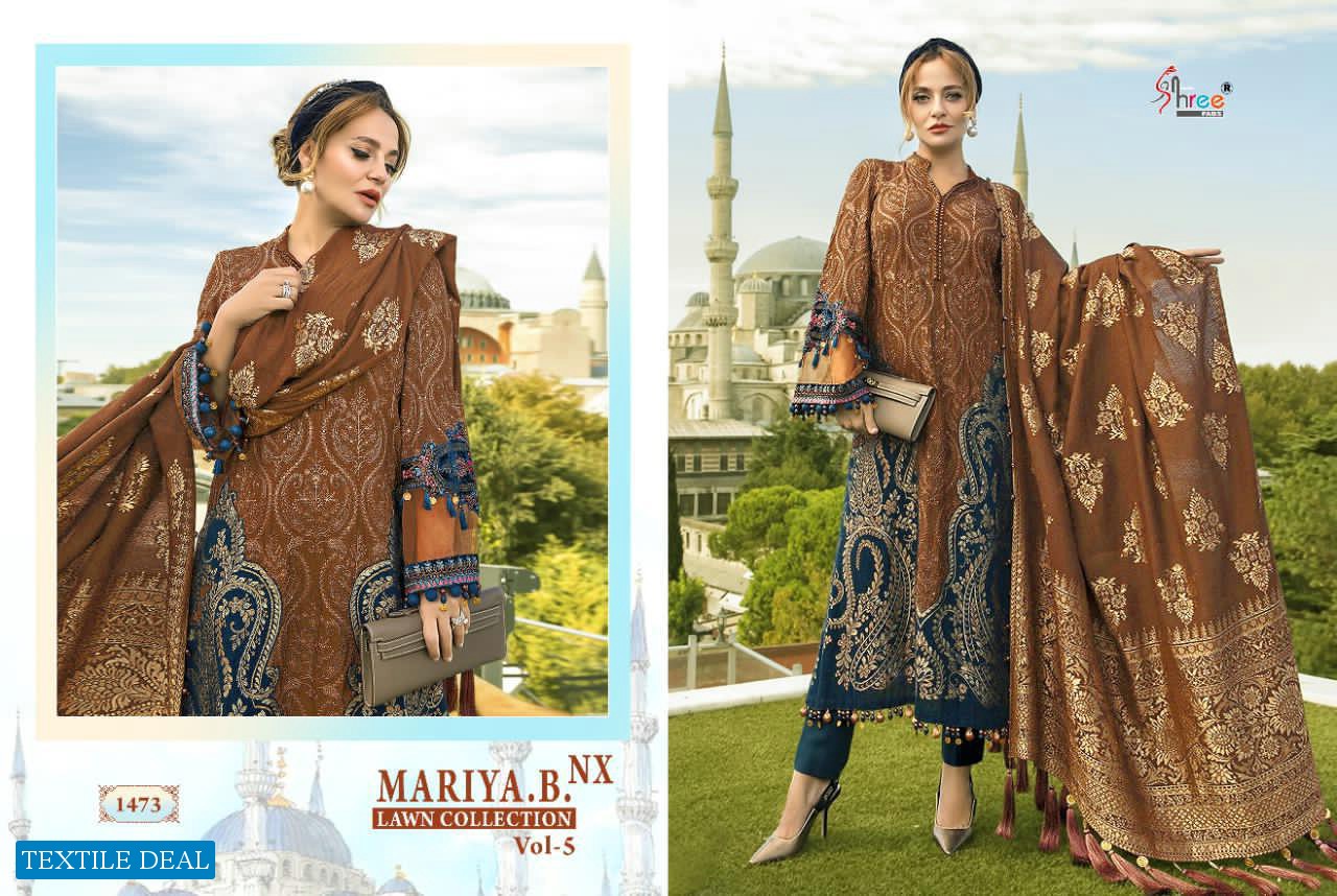 Shree Fab Maria B Lawn Collection Vol-5 Nx Wholesale Pakistani Salwar Suits