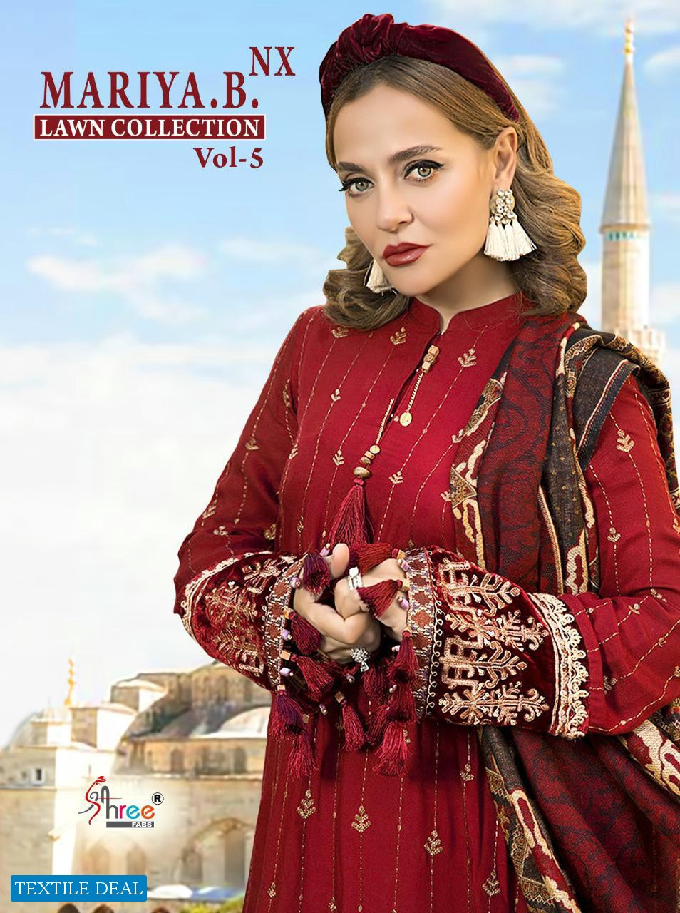 Shree Fab Maria B Lawn Collection Vol-5 Nx Wholesale Pakistani Salwar Suits