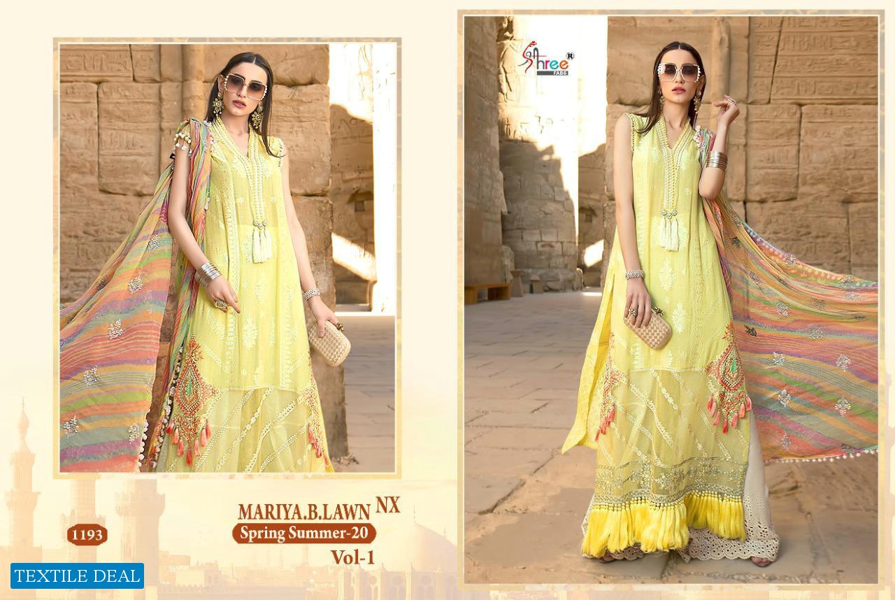 Shree Fab Mariya B Lawn Spring Summer Vol-1 Nx Pakistani Concept Dress