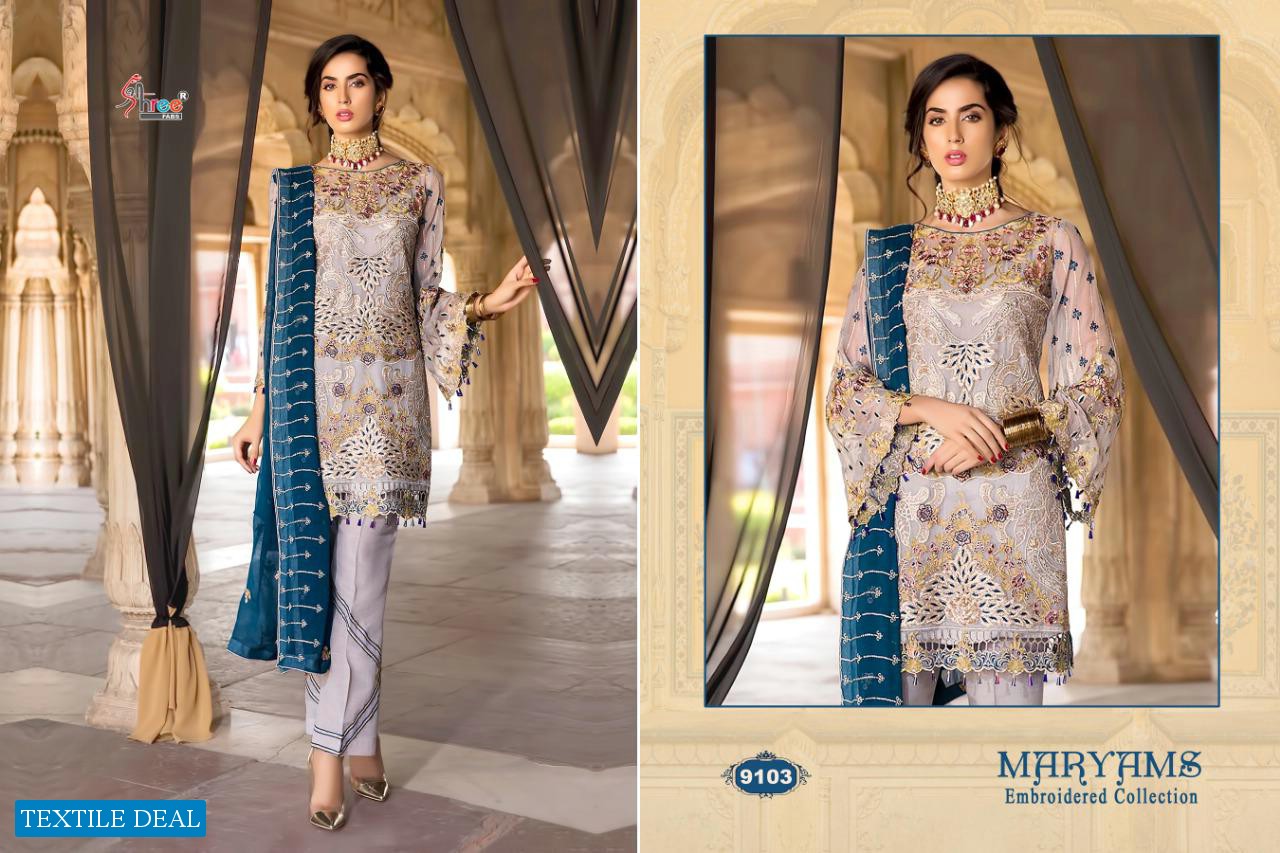 Shree Fab Maryams Embroidered Collection Wholesale pakistani Dress