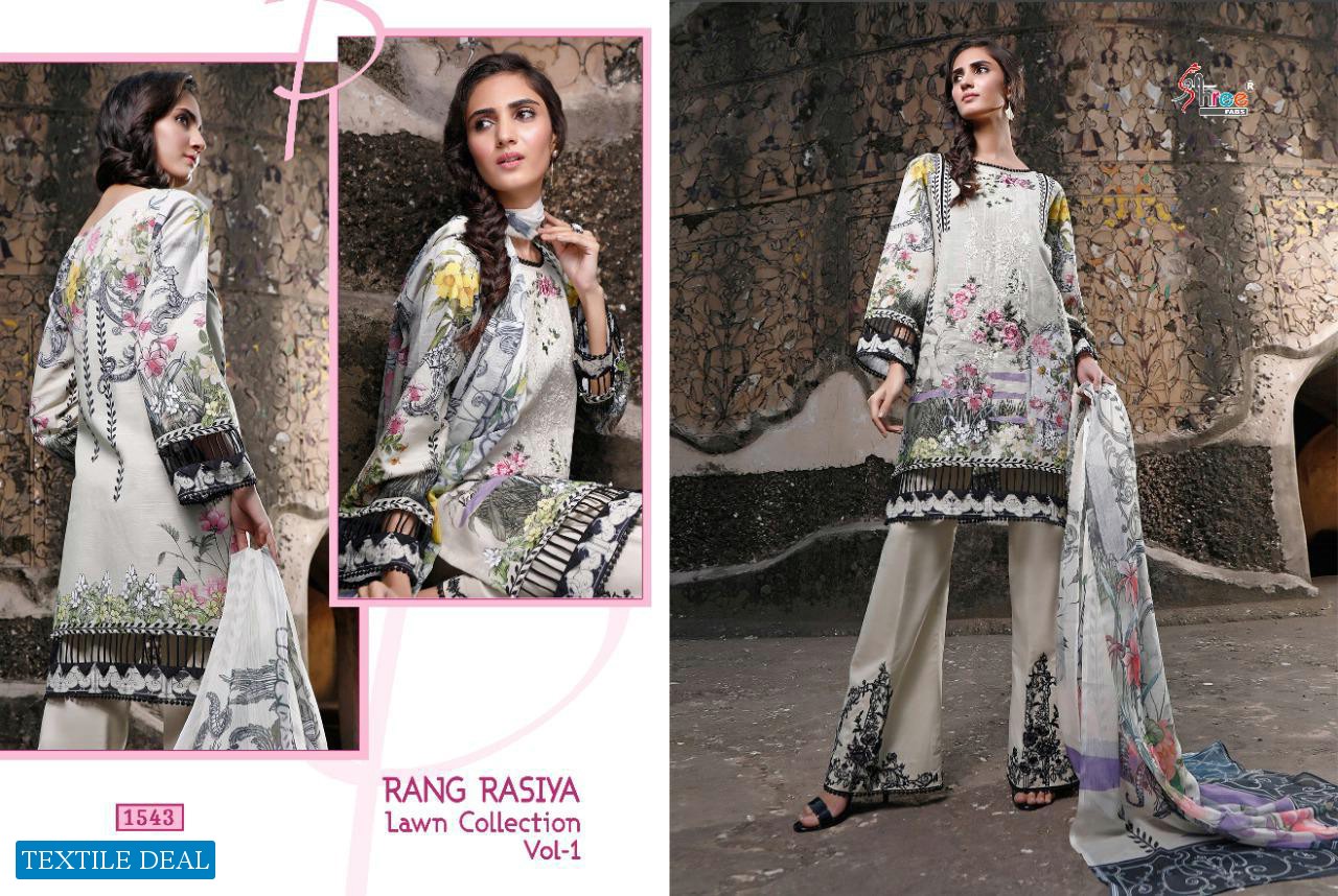 Shree Fab Rangrasiya Lawn Collection Vol-1 Wholesale Pakistani Dress