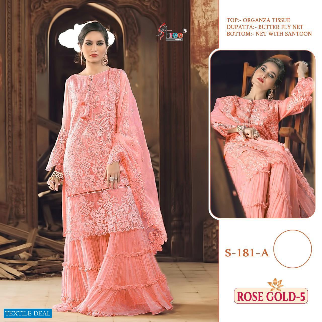 Shree Fab Rose Gold Vol-5 Wholesale Pakistani Concept Dress