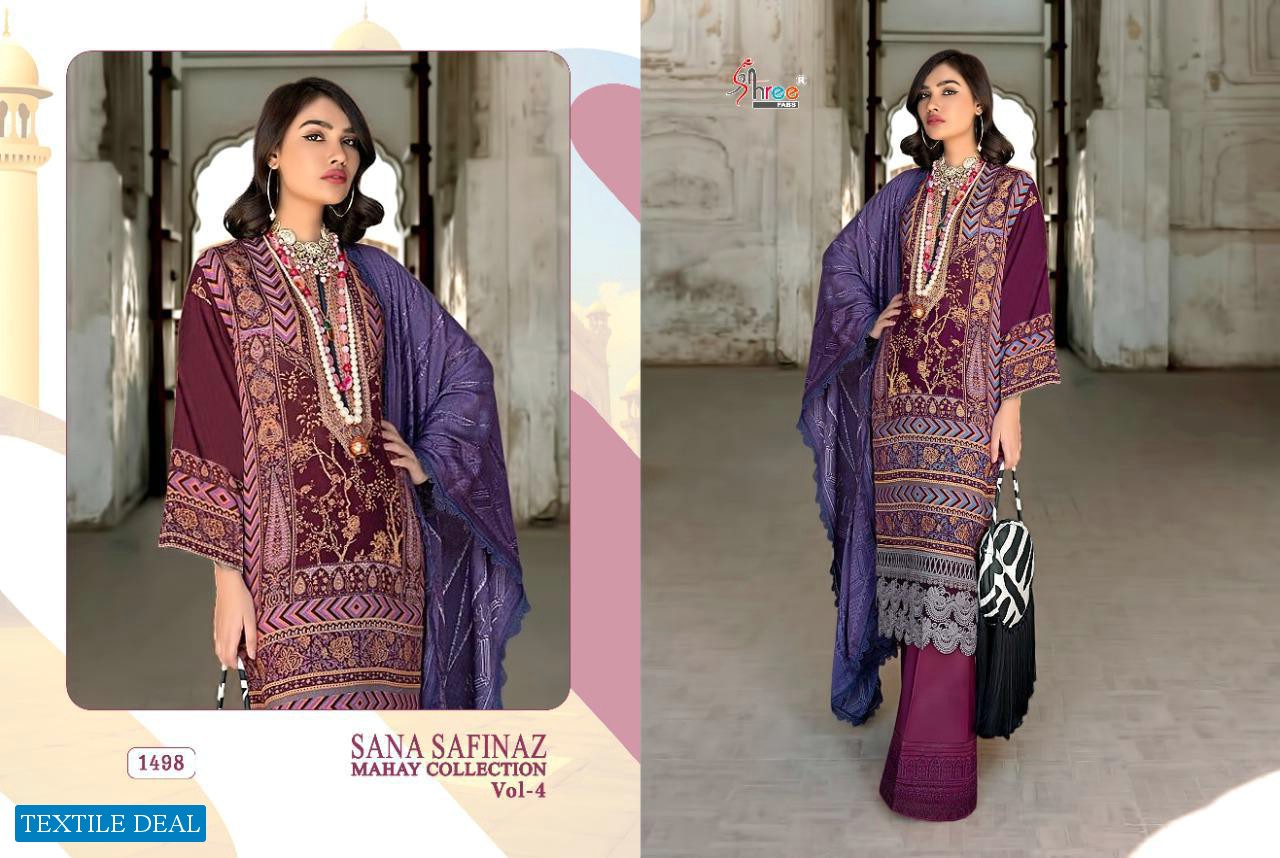 Shree Fab Sana Safinaz Mahay Collection Vol-4 Wholesale Pakistani Salwar Kameez