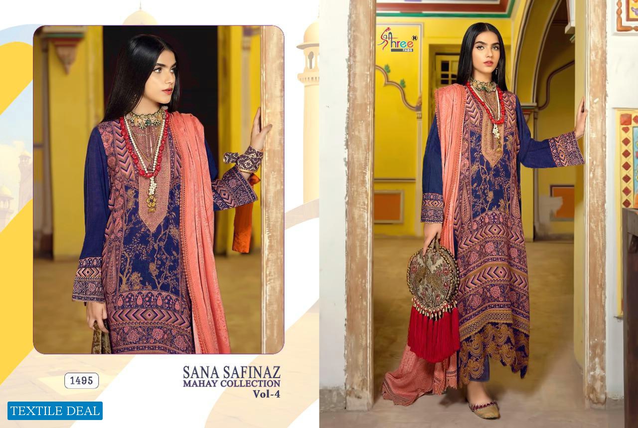 Shree Fab Sana Safinaz Mahay Collection Vol-4 Wholesale Pakistani Salwar Kameez