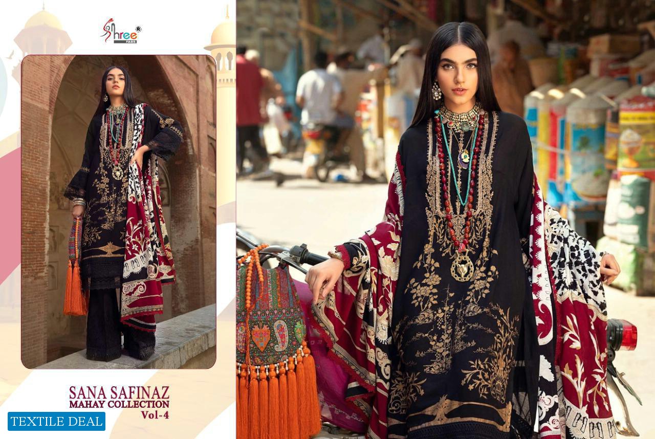 Shree Fab Sana Safinaz Mahay Collection Vol-4 Wholesale Pakistani Salwar Kameez