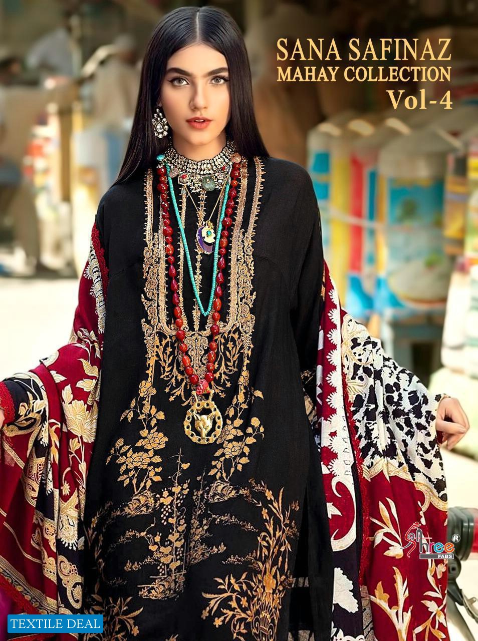 Shree Fab Sana Safinaz Mahay Collection Vol-4 Wholesale Pakistani Salwar Kameez