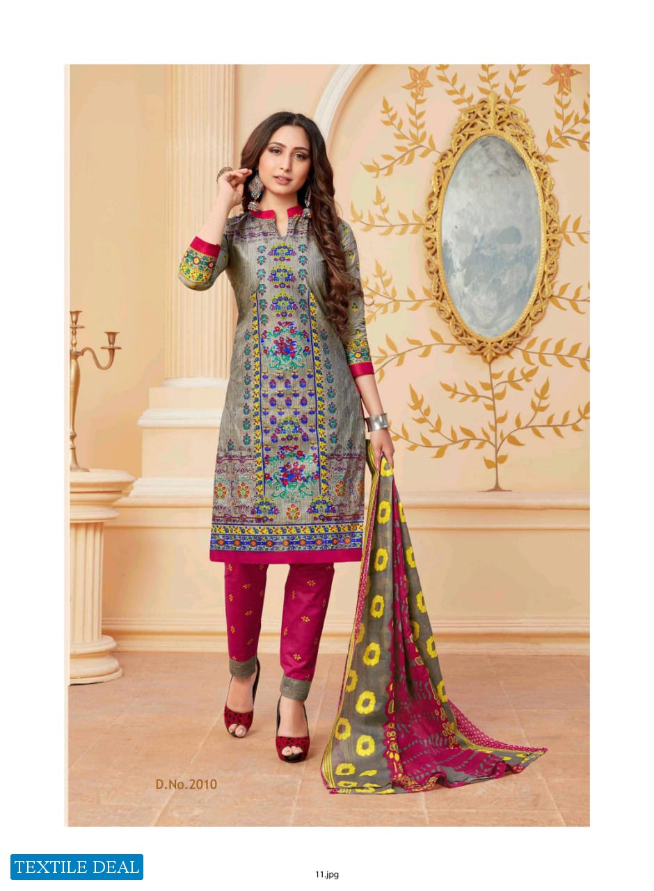 Shree Meenakshi Cotton Mannat Karachi Wholesale printed Dress Material