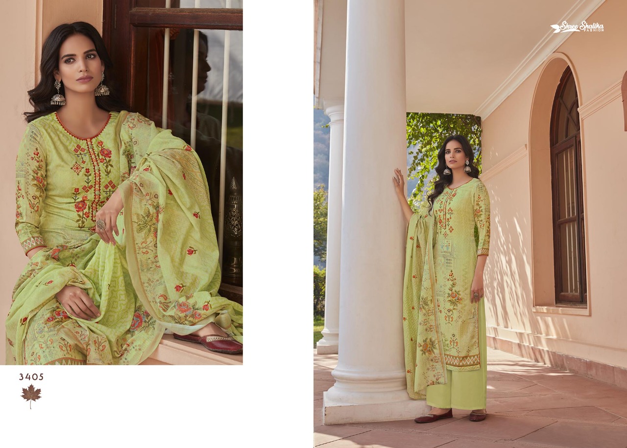 Shree Shalika Vol-70 Wholesale Cotton Digital Aari work Dress