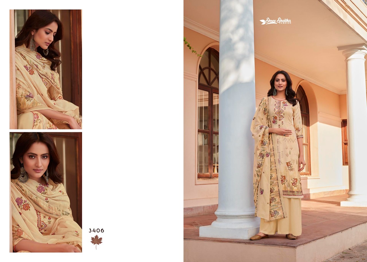 Shree Shalika Vol-70 Wholesale Cotton Digital Aari work Dress