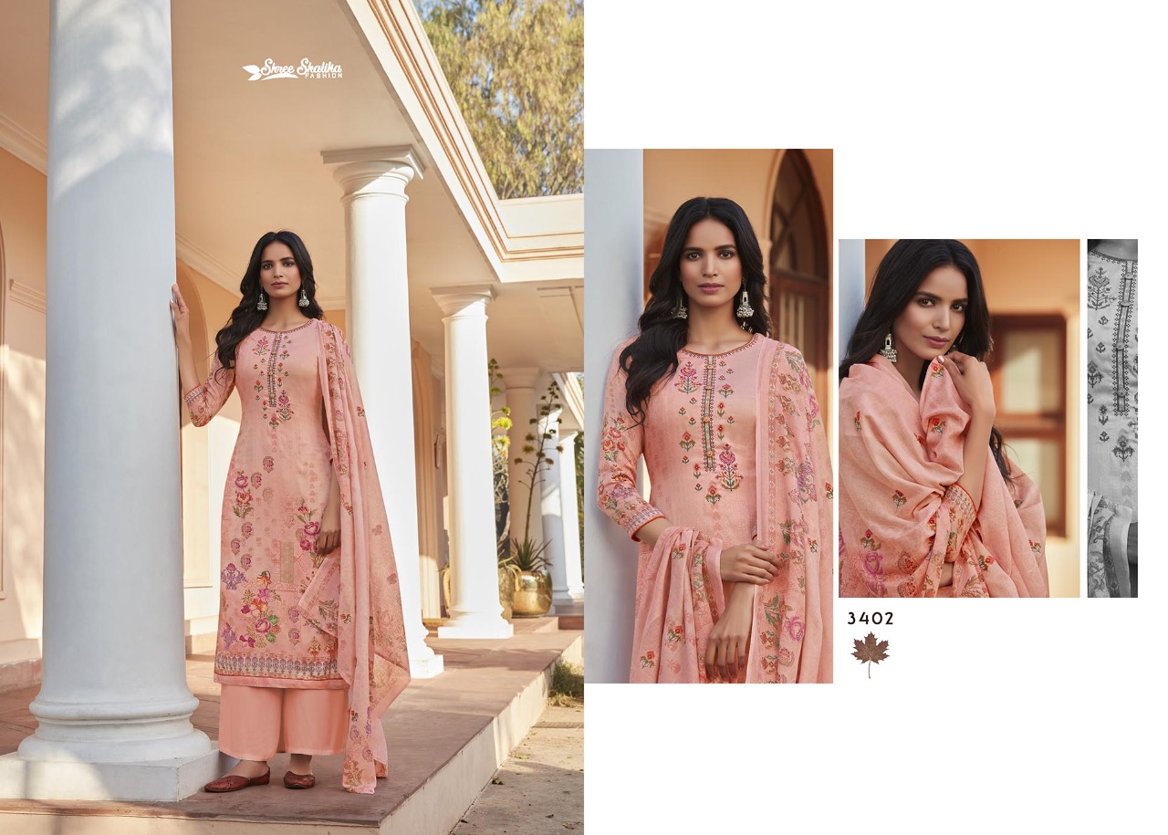 Shree Shalika Vol-70 Wholesale Cotton Digital Aari work Dress