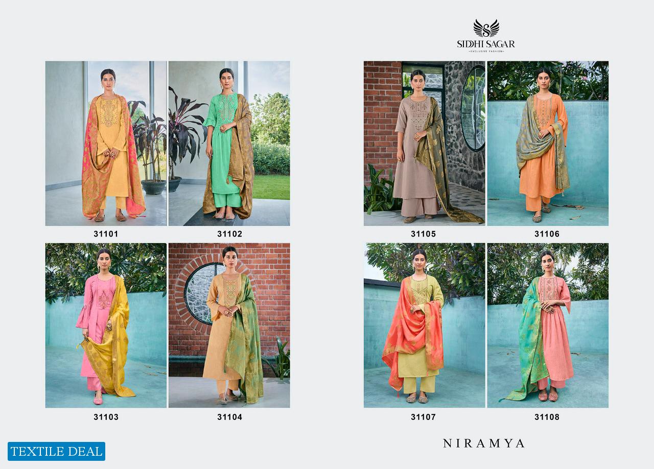 Siddhi Sagar Niramya Wholesale Pure Comb Cotton Work Dress