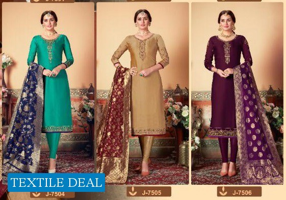 Siyoni Isla Wholesale Banarasi Straight Salwar Kameez