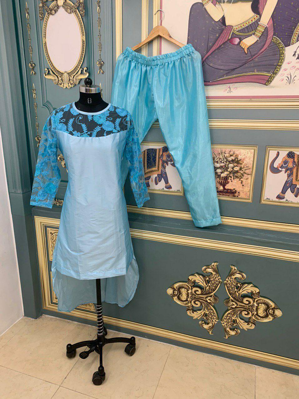 Sky blue suits wholesale in india