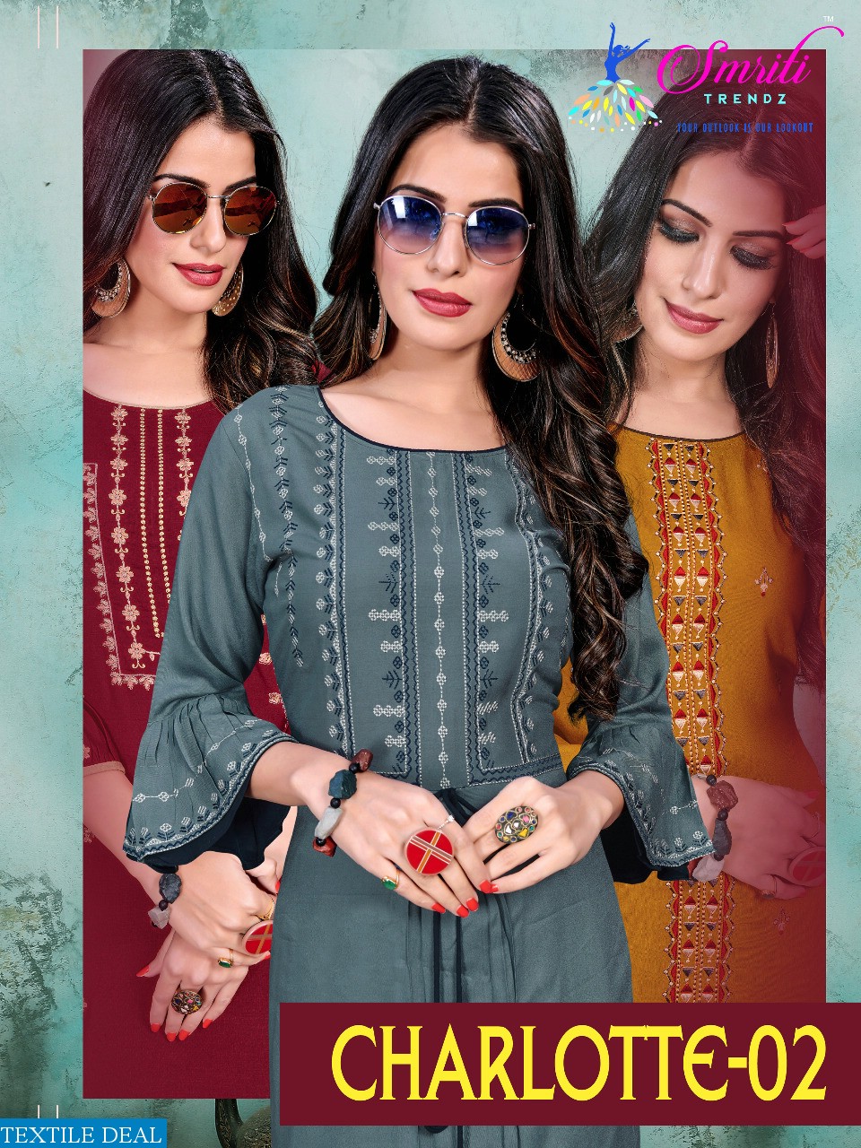 Smriti Charlotte Vol-2 Wholesale Kurti And Plazzo Set